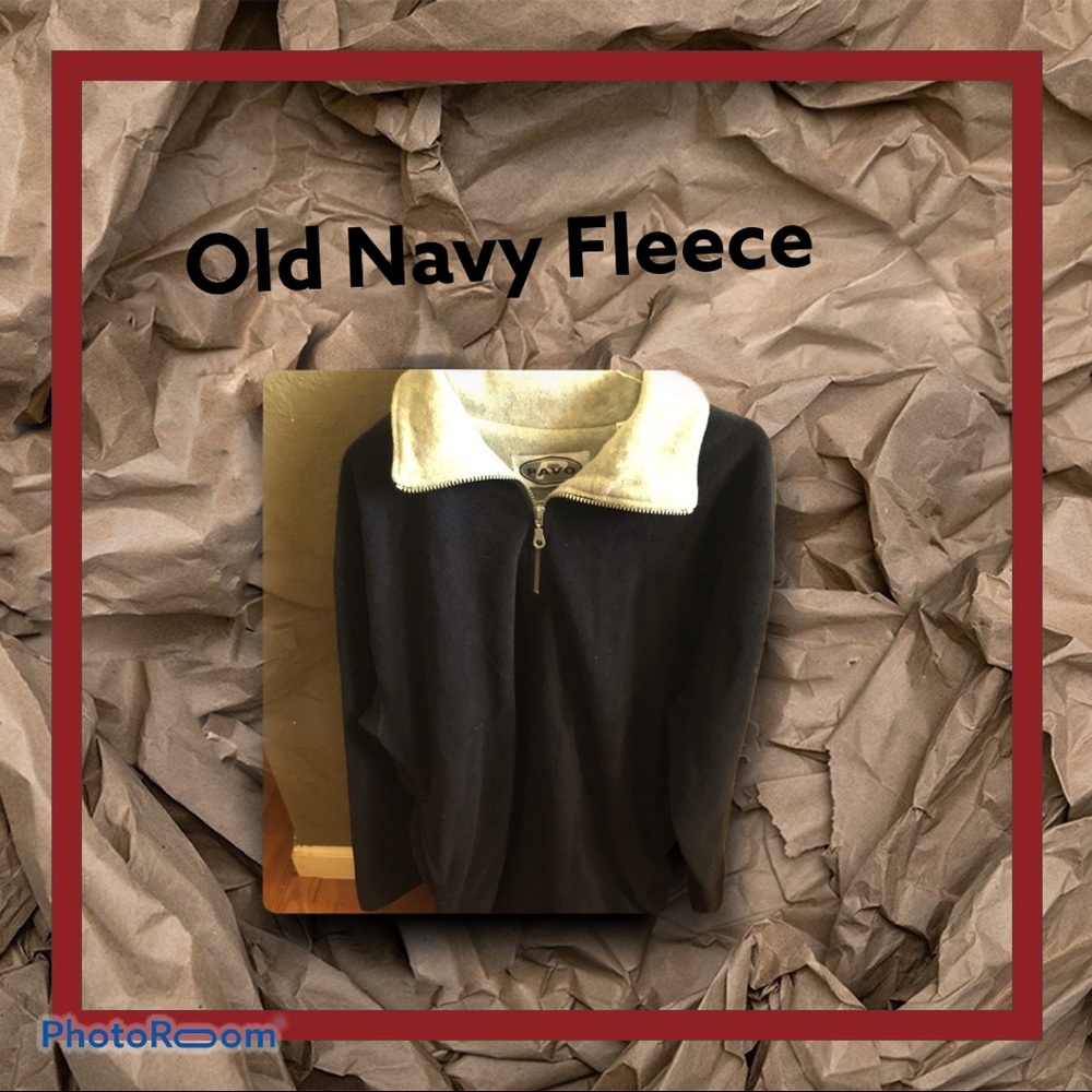 Men’s Navy fleece zip up shirt 👕 - Picture 2 of 3